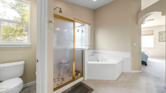 7302 Little Easy St, Sparks, NV 89436 - ensuite bathroom with a stall shower, a bath, and healthy amount of natural light