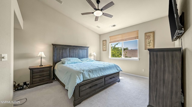 7302 Little Easy St, Sparks, NV 89436 - carpeted bedroom with lofted ceiling and a ceiling fan