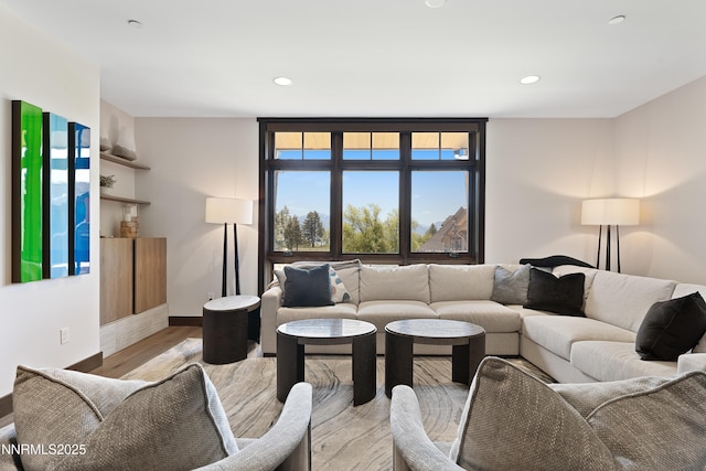 17 Beach Club Dr Unit 214, Stateline, NV 89449 - living room with light wood finished floors and recessed lighting