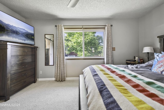 202 Summit Ave, Winnemucca, NV 89445 - bedroom with light colored carpet, a textured ceiling, and ceiling fan