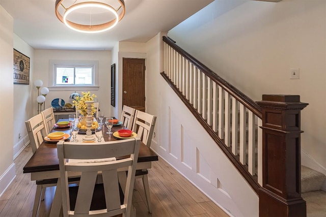 9 E Division St, North East, PA 16428 - dining area with stairway and light wood-style floors