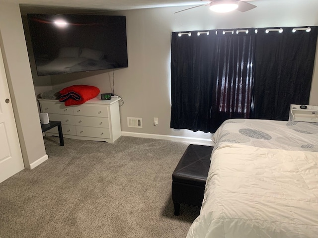 6028 Davidson Rd, Jamestown, PA 16134 - carpeted bedroom with baseboards and a ceiling fan