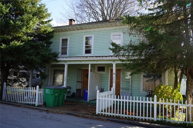 view of front facade with covered porch