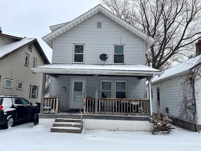 view of front of house with a porch