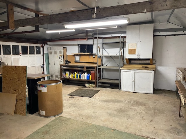 19437 Green Mountain St, Meadville, PA 16335 - garage featuring a workshop area