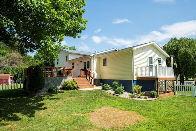 969 Lewis Way, Girard, PA 16417 - back of house featuring a deck