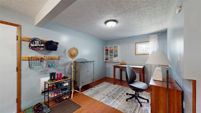 969 Lewis Way, Girard, PA 16417 - office space with a textured ceiling and wood finished floors