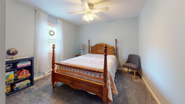 969 Lewis Way, Girard, PA 16417 - carpeted bedroom with ceiling fan and baseboard heating
