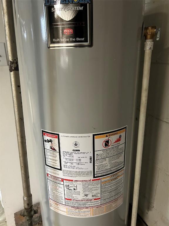 utilities featuring water heater