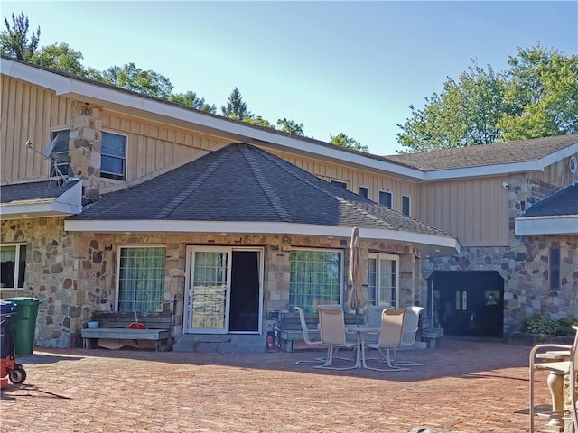 rear view of house with a patio area