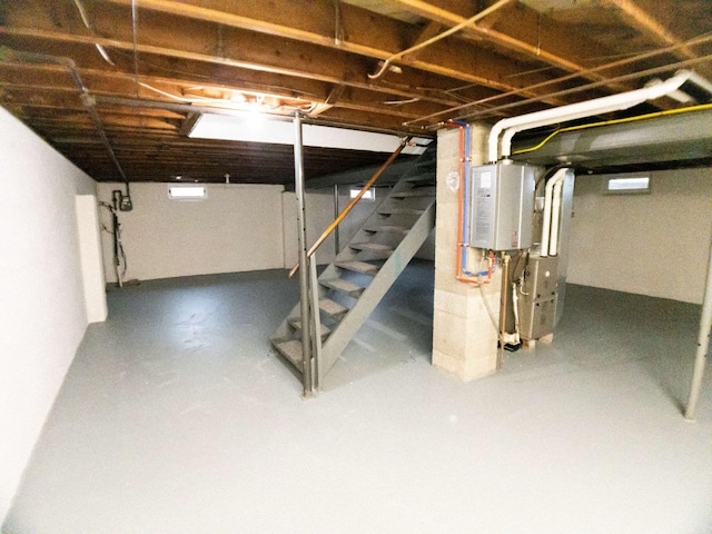 view of basement