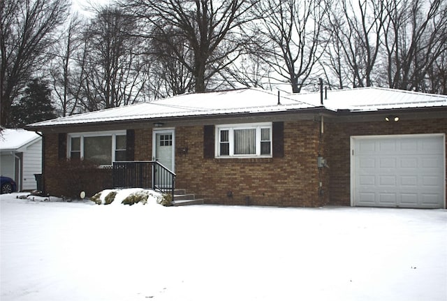 ranch-style house with a garage