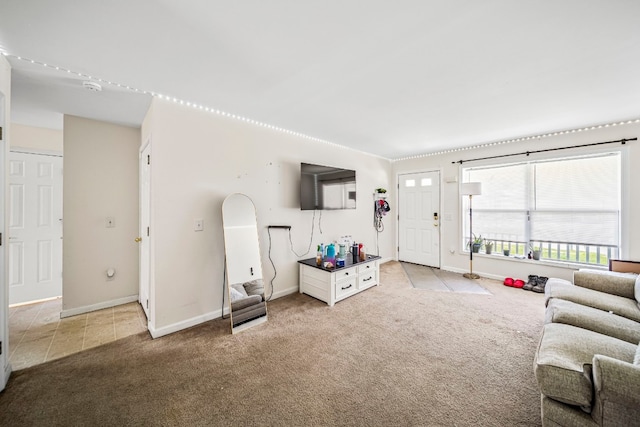 2521 Mccain Ave, Erie, PA 16510 - tiled living area featuring carpet flooring and baseboards