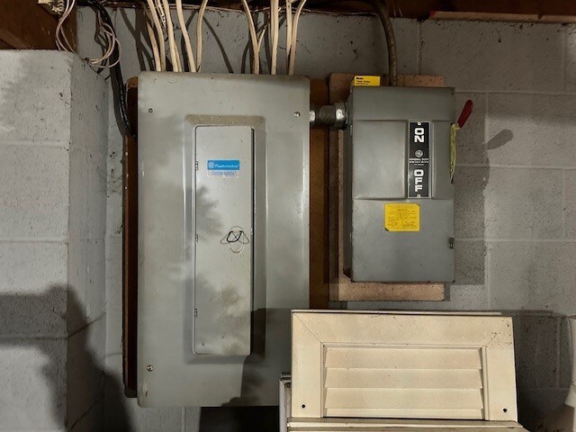 utility room featuring electric panel