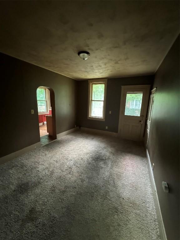 view of carpeted empty room