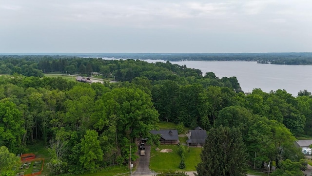 11667 Lakeland Dr, Conneaut Lake, PA 16316 - aerial view of a large body of water and a heavily wooded area