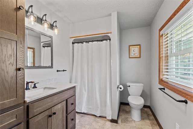 18376 Barber Rd, Meadville, PA 16335 - full bath featuring vanity, a textured ceiling, and curtained shower