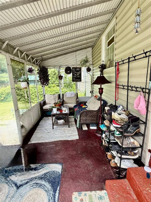 3508 Emerson Ave, Erie, PA 16508 - sunroom / solarium featuring an outdoor living space, plenty of natural light, and vaulted ceiling