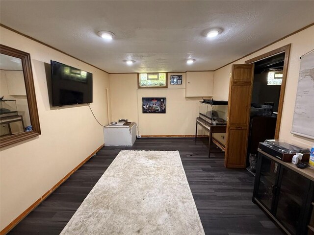 3508 Emerson Ave, Erie, PA 16508 - basement featuring dark wood finished floors and plenty of natural light
