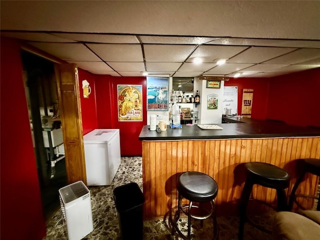 3508 Emerson Ave, Erie, PA 16508 - indoor wet bar with a paneled ceiling and washer / dryer