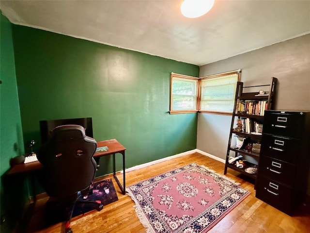 3508 Emerson Ave, Erie, PA 16508 - office area featuring wood finished floors and baseboards