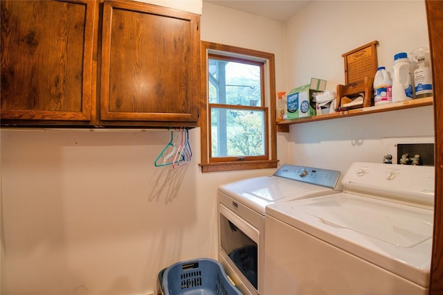 23186 Hatchtown Rd, Spartansburg, PA 16434 - laundry room with independent washer and dryer and cabinet space