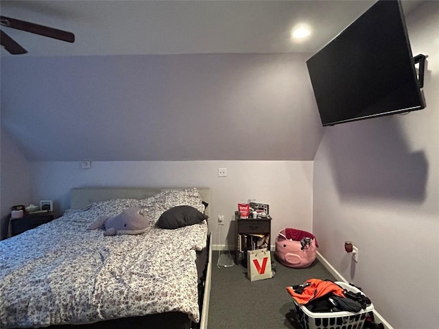 1048 W 6th St, Erie, PA 16507 - carpeted bedroom with a ceiling fan and vaulted ceiling
