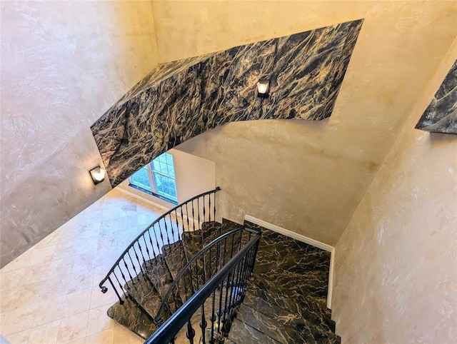 view of staircase