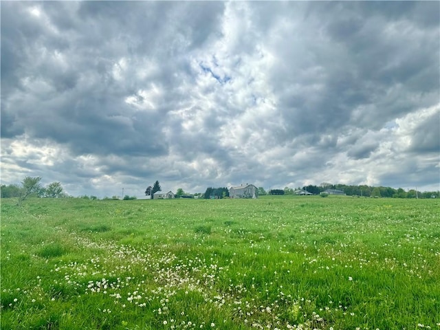 view of landscape featuring a rural view