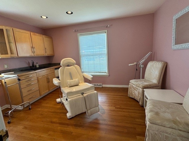 3233 W 26th St, Millcreek, PA 16505 - living area with wood finished floors and recessed lighting