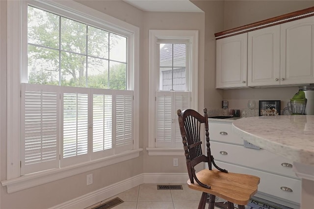8280 Shore Dr, Fairview, PA 16415 - home office featuring light tile patterned flooring and baseboards