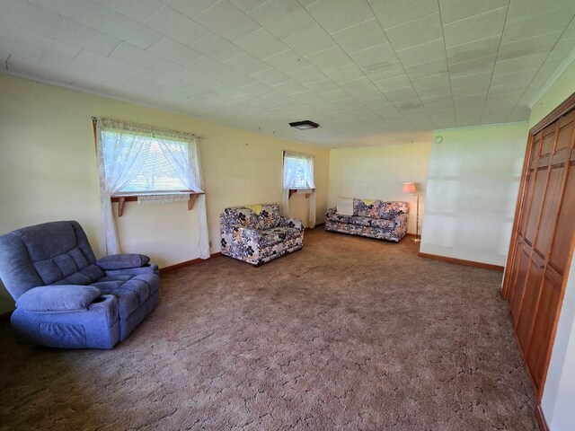 10827 Springs Rd, Meadville, PA 16335 - living area with baseboards and carpet floors