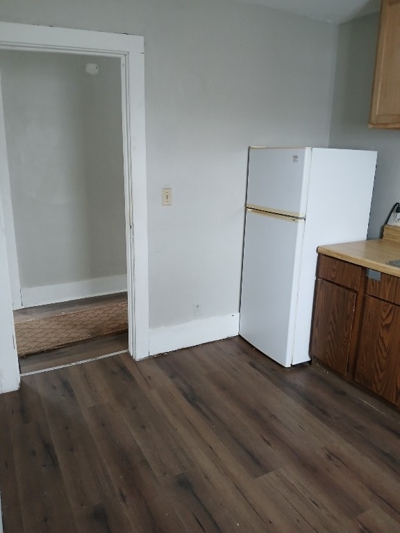 interior space featuring dark hardwood / wood-style floors