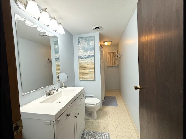566 Walnut St, Meadville, PA 16335 - full bath featuring vanity, a shower, and tile patterned floors