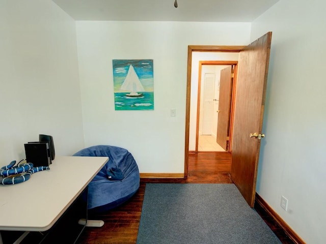 6620 W Ridge Rd, Fairview, PA 16415 - office area with dark wood finished floors and baseboards