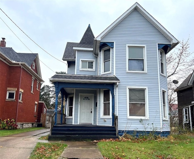 victorian house with covered porch