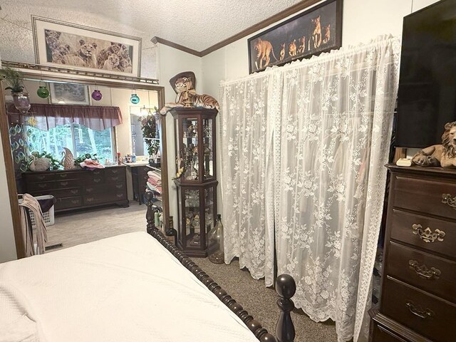 702 Skyline Dr, Mckean, PA 16426 - bedroom featuring crown molding and a textured ceiling