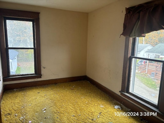 empty room featuring plenty of natural light