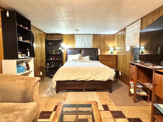 1426 W 45th St, Erie, PA 16509 - bedroom featuring wood walls and light floors