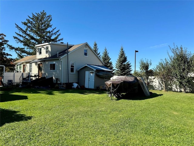 view of property exterior featuring a yard