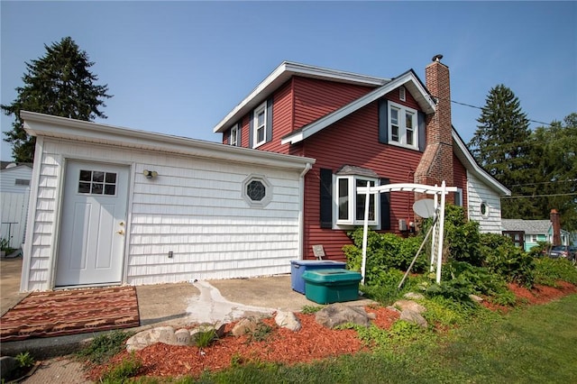 view of rear view of property