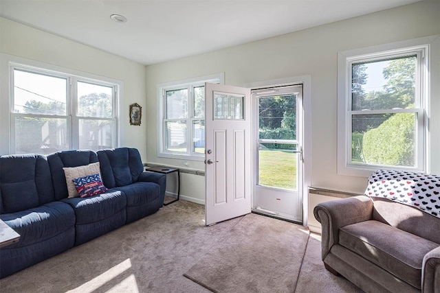 2548 E 32nd St, Erie, PA 16510 - living area featuring plenty of natural light and light colored carpet