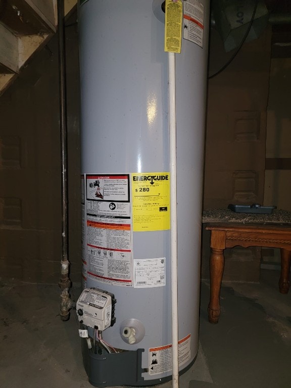 utilities featuring water heater