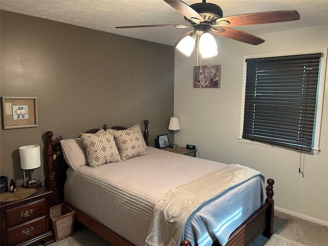 315 Wallace Ave, Linesville, PA 16424 - carpeted bedroom featuring baseboards and ceiling fan