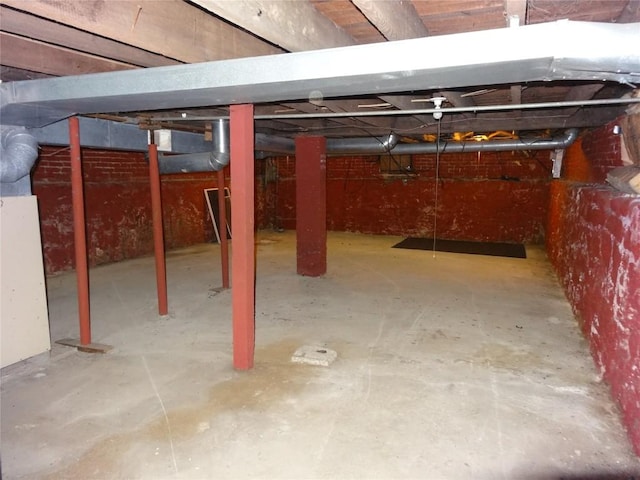 view of basement