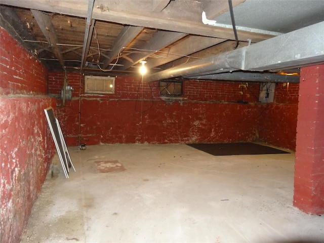 view of basement