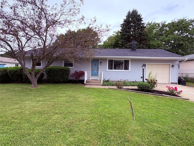 2810 E 28th St, Erie, PA 16510 - single story home with a garage, concrete driveway, a front yard, and roof with shingles