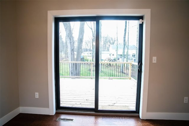 doorway featuring plenty of natural light