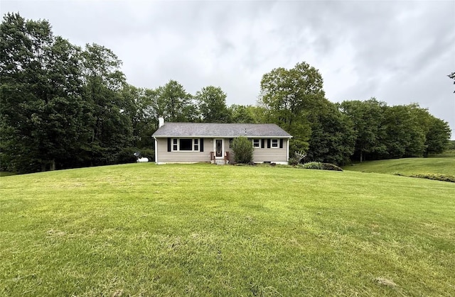31050 US Highway 322, Cochranton, PA 16314 - view of front of property with a front yard, a chimney, and entry steps
