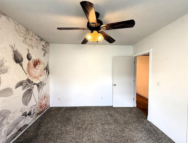 10537 Franklin Pike, Meadville, PA 16335 - unfurnished bedroom with carpet flooring and ceiling fan